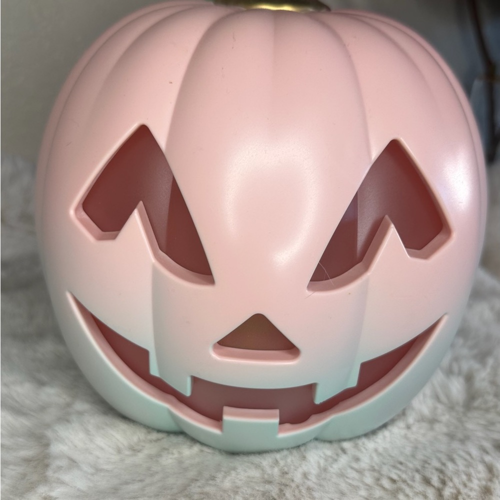 Pink Pumpkin Jack-O'-Lantern Decor
